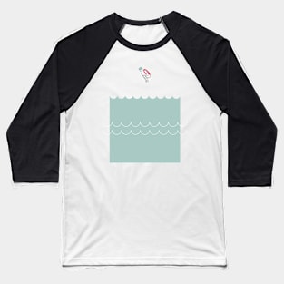 waves red swimsuit Baseball T-Shirt